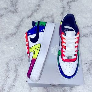 Nike Air Force 1 CUSTOMS ( multi colored) !!!